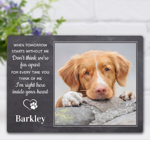Custom Pet Memorial - Pet Loss Gift - Remembrance Plaque