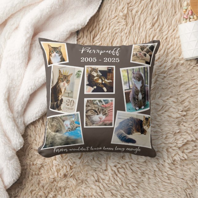 Custom Pet Memorial Photo & Quote Cushion (Blanket)
