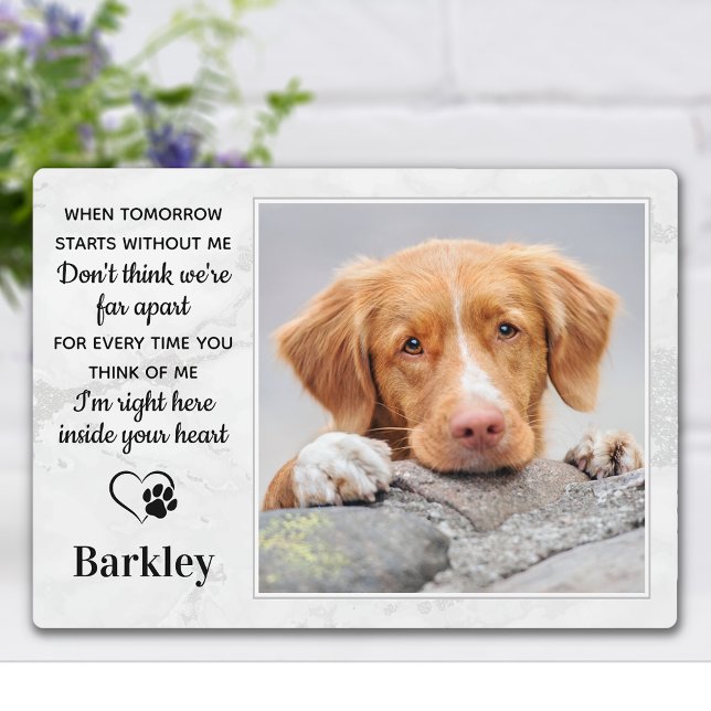 Custom Pet Memorial - Remembrance Dog Photo Plaque (Creator Uploaded)