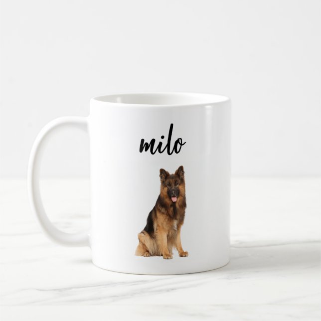 Custom Pet Mug Using Pet Photo + Name Custom Dog  (Left)