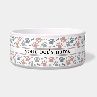 Custom Pet Name Bowl | Dog or Cat Food Dish