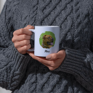 Custom Pet Name & Photo Back & Front Coffee Mug