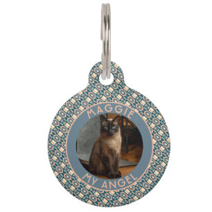 Custom Pet Owner Gift Idea Tribal Motif Tag