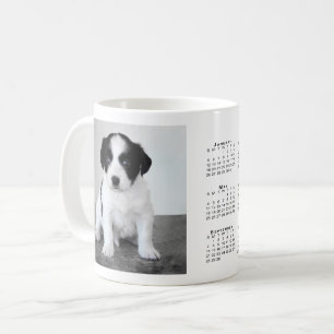 Custom Pet Photo 2025 Calendar Coffee Mug