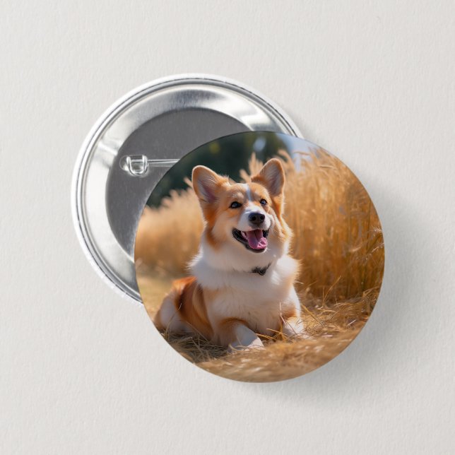 Custom Pet Photo 6 Cm Round Badge (Front & Back)