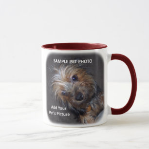 CUSTOM Pet Photo Add YOUR Picture Mug