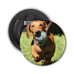 Custom Pet Photo and Text   Bottle Opener