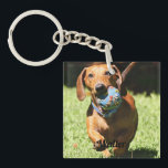 Custom Pet Photo and Text   Key Ring<br><div class="desc">Custom Pet Photo and Text keychain</div>