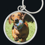 Custom Pet Photo and Text  Personalised Key Ring<br><div class="desc">Custom Pet Photo and Text Personalised keychain</div>