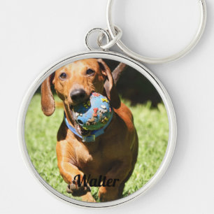 Custom Pet Photo and Text  Personalized Key Ring