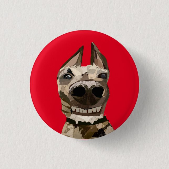 Custom Pet Photo Badge Pin (Front)