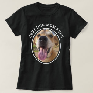 Custom Pet Photo Best Dog Mum T-Shirt