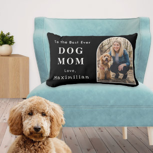 Custom Pet Photo Best Ever Dog Mum Personalised Lumbar Cushion