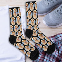 Custom Pet Photo Collage Cute Pattern Dog Crew 