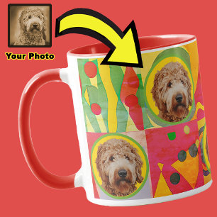 Custom Pet Photo Cute Gift for Dog Mom Dad Grandma Mug