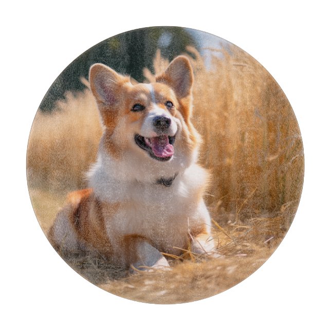 Custom Pet Photo Cutting Board (Front)