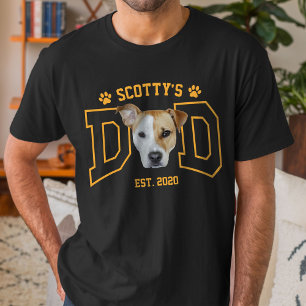 Custom Pet Photo Face for Dog Dad Cat Dad T-Shirt