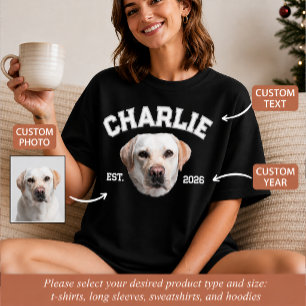 Custom Pet Photo Face For Dog Mum Personalised T-Shirt