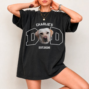 Custom Pet Photo Face personalised Name For Dad T-Shirt