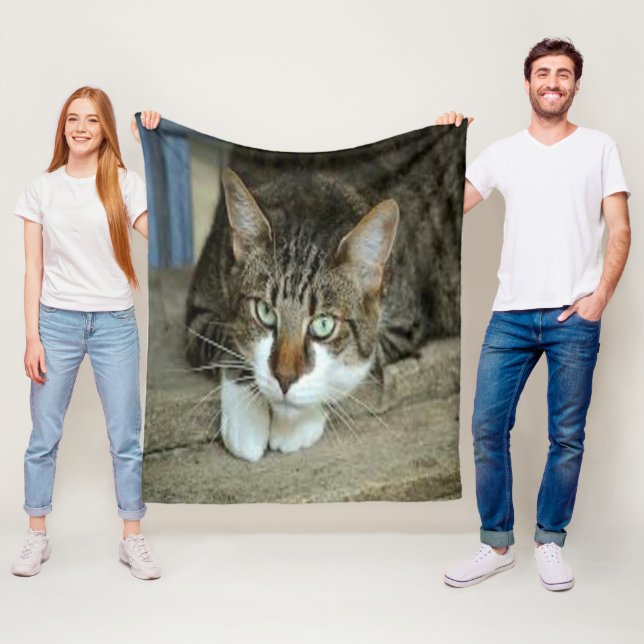 Custom Pet Photo Fleece Blanket (In Situ)