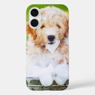 Custom Pet Photo Keepsake Gift Cute Dog or Cat iPhone 16 Case