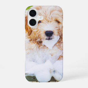 Custom Pet Photo Keepsake Gift Cute Dog or Cat iPhone 16 Case