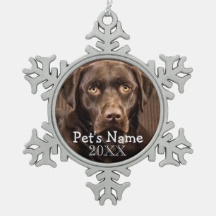 Custom Pet Photo Keepsake Holiday Ornaments