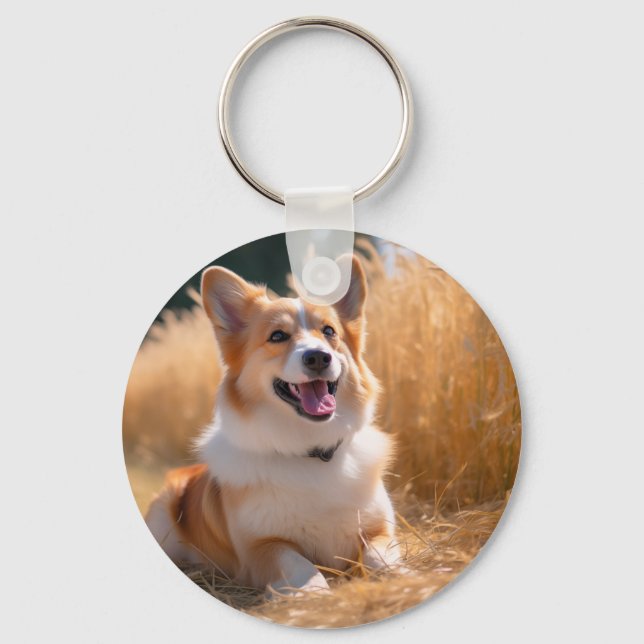 Custom Pet Photo Key Ring (Front)