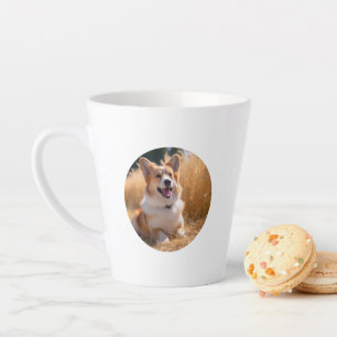 Custom Pet Photo Latte Mug