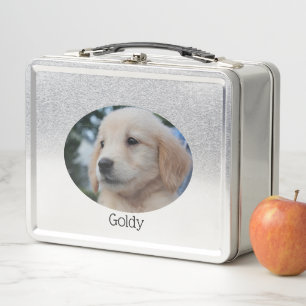 Custom Pet Photo Metal Lunch Box