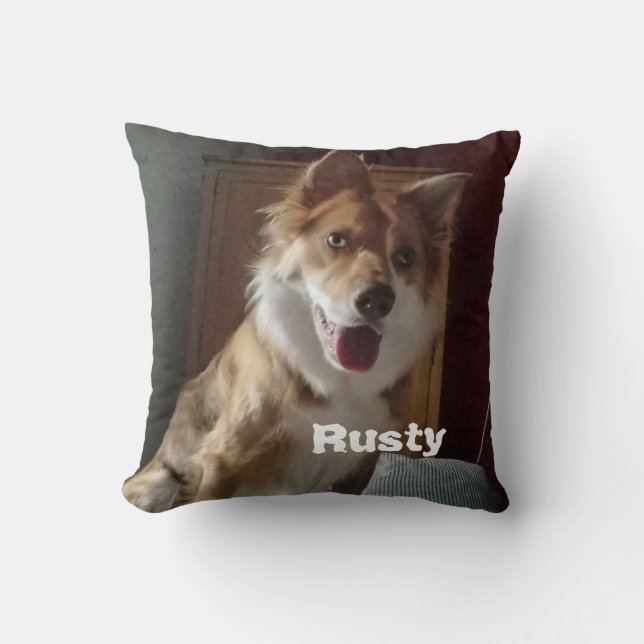 Custom Pet Photo/ Name Cushion (Front)