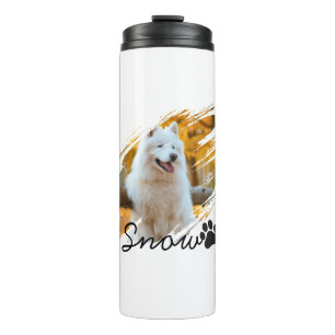Custom Pet Photo & Name Modern Brushstroke Mug