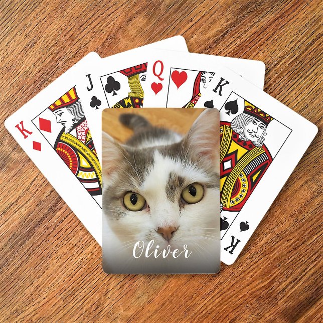 Custom Pet Photo Name Playing Cards (Creator Uploaded)
