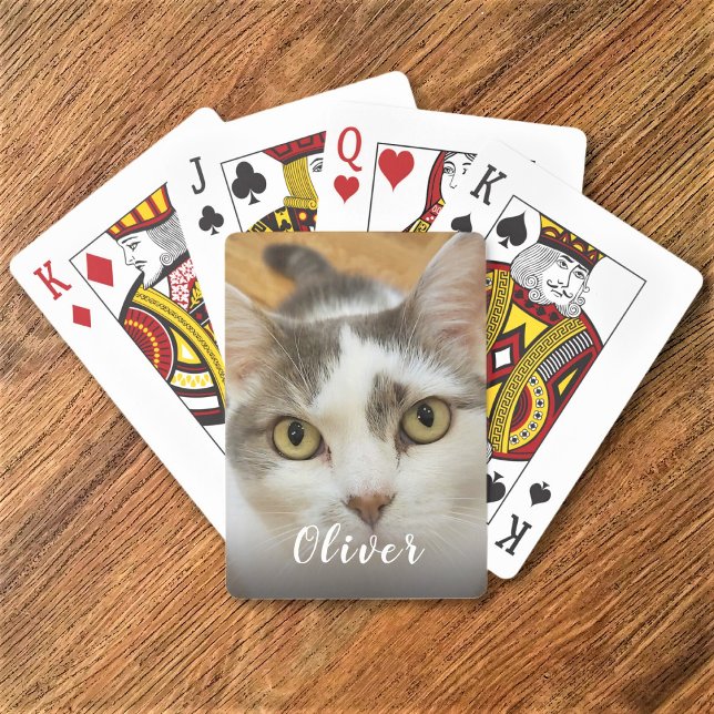 Custom Pet Photo Name Playing Cards (Creator Uploaded)