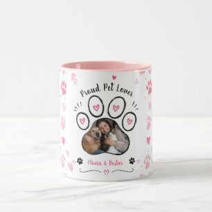 Custom Pet Photo & Name Shirt Dog Cat Lover Gift Mug