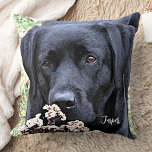 Custom Pet Photo Personalised Dog Lover Cushion<br><div class="desc">Everything looks better with your pet's picture on it! Add fun and style to any room with your custom pet photo pillow. Add your favourite photo to this soft pillow and customise with your pet's name. A one of a kind and unique gift for yourself, family or friends ! Designed...</div>