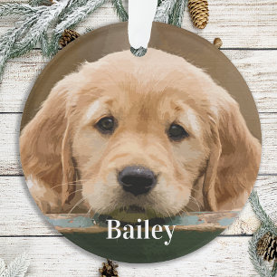 Custom Pet Photo Personalised Dog Lover Keepsake Ornament