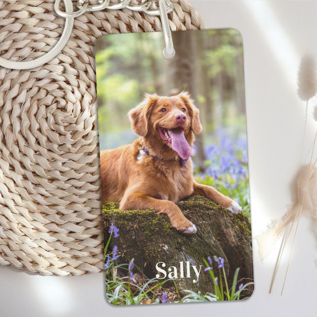 Custom Pet Photo Personalised Dog Lover Key Ring (Creator Uploaded)