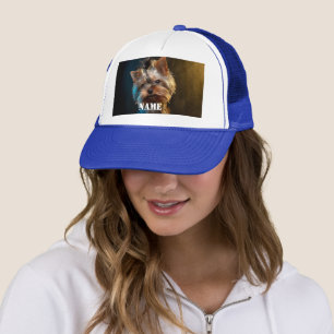 Custom Pet Photo Personalised Gift, Chic Elegant Trucker Hat