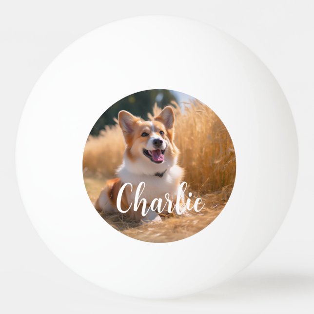 Custom Pet Photo Ping Pong Ball (Front)