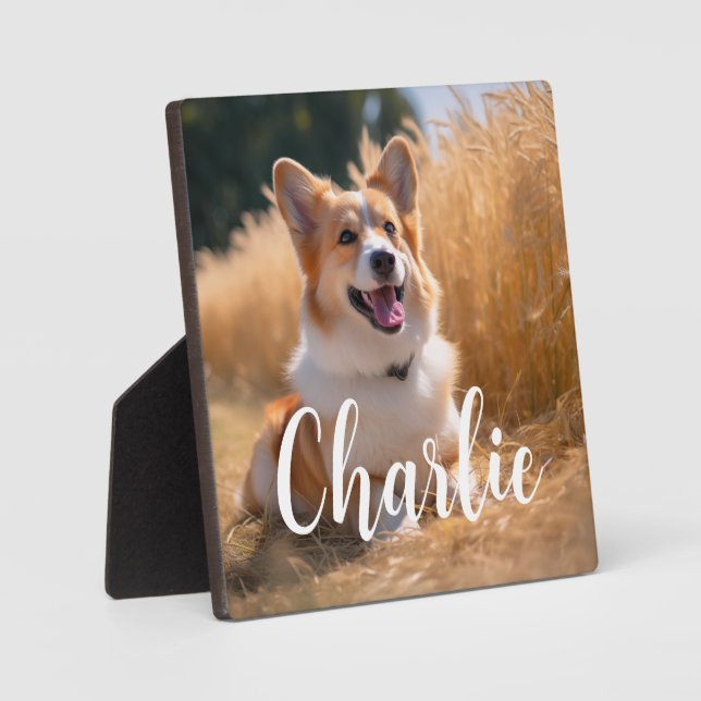 Custom Pet Photo Plaque (Front)