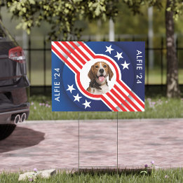 Custom Pet Photo Presidential Election Candidate Garden Sign
