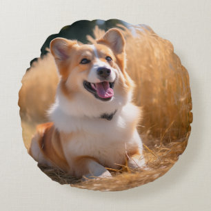 Custom Pet Photo Round Cushion