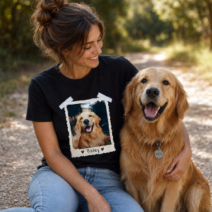 Custom Pet Photo Shirt, Dog Lover Gift Vintage Dog T-Shirt