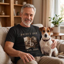 Custom Pet Photo Shirt, Framed Dog Dad