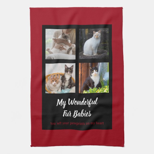 Custom pet photo tea towel (Vertical)