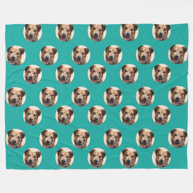 Custom Pet Photo Throw Blanket (Front (Horizontal))
