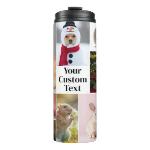Custom Pet Photo Tumbler   Add Photos & Text