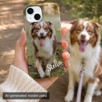 Custom Pet Photo with Personalised Name