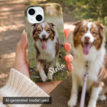 Custom Pet Photo with Personalised Name
